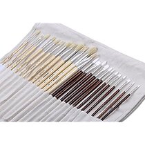 Solabela Montreal Artist Brush Set of 24 w Canvas Rol