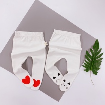 Baby leggings socks spring and autumn cotton cute cartoon men thin 0-1 year old 2 female baby Korean pair socks