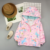 Girls jacket coat 2020 new spring and autumn winter childrens thin windbreaker 2-3-4-5-6-7-8 years old