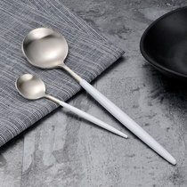 Nordic Portuguese tableware ins Wind 304 stainless steel silver Western steak knife and fork Net red gift spoon chopsticks