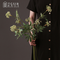 Nordic snow fruit simulation green plant decoration living room table flower arrangement ins Wind indoor soft decoration fruit artificial flower plant