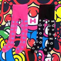 21 spring new Japanese trendy brand graffiti childrens pacifier cooperation old flower style pantyhose leggings pantyhose