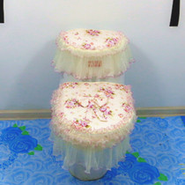 新品蕾丝方形马桶套方形马桶3件套马桶圈马桶垫坐便套座垫套