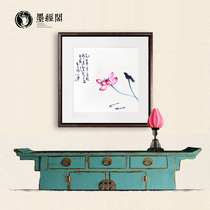 Ink and ink Lotus Lotus Painting Chinese painting landscape fengshui painting famous flower flower Lotus Flower Simple Bucket Bedroom