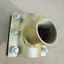 Galvanized water separation Haff joint reducer TEE quick repair repair device wire mouth pipe clip steel plate PEPVC hoop