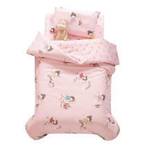 Kindergarten quilt set of three girls and boys to prepare bedding for nap bedding set with core six or seven