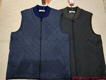 Qiaonia 27322 mens middle-aged and elderly father wool silk vest zipper belt pocket cardigan vest warm clothes
