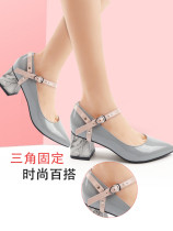 Invisible transparent drawstring shoelaces High heels anti-fall with shoelaces buckle Lazy elastic band Anti-fall with artifact female drawstring