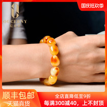 Amber beeswax with hand string natural Baltic chicken oil Yellow full honey bracelet accessories for men and women