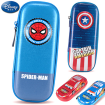 Disney Stationery Box Elementary School Boys Captain America Bag Spider-Man Large Capacitors Children Pencil Box