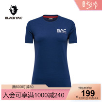 BLACKYAK Brit BAC round collar short sleeve T-shirt female outdoor fitness hiking bottom blouse MEW156