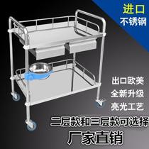 Stainless steel trolley medical iron rack tattoo bar car cupping trolley kitchen glass bathroom massage cupping trolley