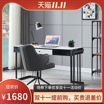 Italian rock board study desk modern simple desk Nordic small household bedroom computer desk writing desk