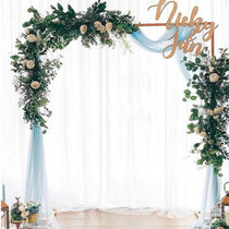 New wedding props stage background frame background iron decorative flower frame custom gold wedding square arch frame