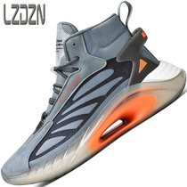 100 hitchhiking shoes mens shoes sports old daddy jelly popcorn foam soft bottom slow shock high help basketball casual high waist