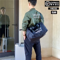 Tarpaulin travel bag for men and women boarding bag portable short-distance luggage bag tide sports Sports Fitness Bag