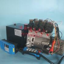 Power unit 12V24V double-acting station electric oil pump motor ladder hydraulic tool pipe hydraulic cylinder hydraulic