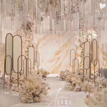 Wedding Celebration Props New Crossing Three Sets Overlapping Paths Lead Sunlight Film Background Screen Stage Pendulum Pieces Stack Background