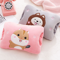 Explosion-proof hot water bag rechargeable warm water bag baby water injection Palace warm application belly warm hand treasure plush cute woman