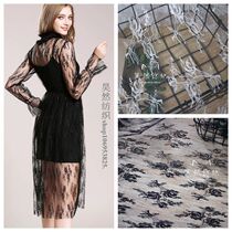 1 5m width elegant quality mesh flower lace fabric embroidered lace dress wedding accessories