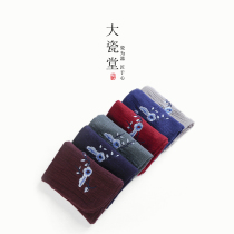 Hand - embroidered cotton tablet towel absorption thickness cleaning tea cloth cuff tea ceramic tea - ceramic hall accessories