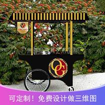Spring Coffee Shop Sweet shop Hotel Removable Snack Car Mall Sales features Wooden Vending Carts
