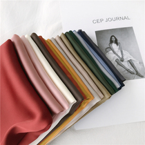 South Korea cocopuss solid color small silk scarf female ins hair band spring summer autumn little scarf professional small scarf