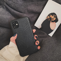 Vintage leather 11Pro Max Apple X XS XR mobile phone shell iPhone7p female 8plus silicone ins Japan Korea personality creative protective cover all-inclusive edge fall protection men