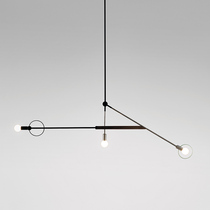 Postmodern minimalist creative restaurant chandelier Bedroom study Industrial style geometric minimalist personality bar table chandelier