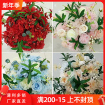 New wedding high branch road guide flower simulation flower props Roman column road guide flower tee road guide Flower Ball