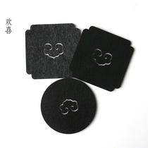 Haneda Creative Absorbent Felt Coaster Durable Tea Mat Insulation Pad Large Pot Pad Non-slip Gasket