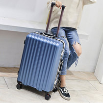~ Luggage net red trolley case female universal wheel aluminum frame suitcase 24 inch ins password box leather box male