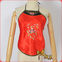 Spot drama and opera costume film and television Hua Dan bellyband National style embroidery small belly wrap chest