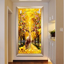 Diamond painting cross stitch stick Diamond full diamond porch vertical version of gold rich deer diamond embroidery 2019 new 5d