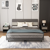 Bed Modern Brief 1 2 m 1 5 Nordic small family Type main sleeper Double bed apartment rental room Economic shelf bed