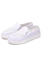Men and women clean two hole anti-static shoes cleanroom work shoes wear flat non-slip white shoes clean workshop