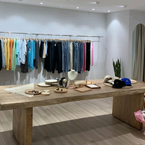 Nordic irregular natural side desk clothing store log table Nakajima flowing water table place desk tea table