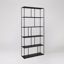 Multi-layer narrow partition subway iron storage rack free of installation and storage rack office wall shelf bookshelf