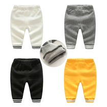 Baby big pp sports pants girls baby wear butt pants leggings foreign-based bottoming plus velvet thickened warmth