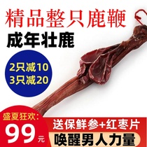 Male whole deer whip Northeast Dajilin Sika deer whip whole branch origin directly for mens tonic wine material