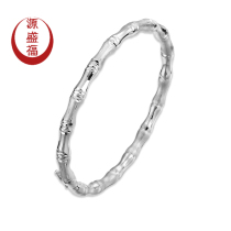 Yuanshengfu new PT950 fashion Oval bamboo platinum bracelet Joker platinum bracelet