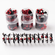 Red Cherry hair rope net red tie hair leather band Korean simple Diamond Head rope cute Hairband girl tie hair headwear