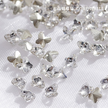 Drill Accessories Crystal k9 Butterfly Nail Decorations 2022 New net red tip bottom drill transparent Fancy Color Accessories
