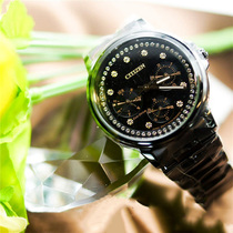 Overseas Citizen Citizen Womens Eco-kinetic Black Stainless Steel Watch FD2047 58E