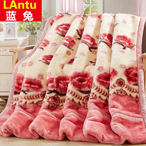 Blanket Raschel double-layer thickened autumn and winter wool blanket wedding double-sided coral velvet flannel cloud blanket