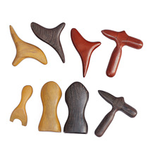 Vietnam fragrant wood pear chicken wing Wood massager wooden trigeminal cross nose massage Dog Point stick triangle Finch