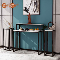 New Chinese Central Hall for Table Fotai Home Marble Buddha Table For Desk Brief modern Living room fragrant case Three floors economy