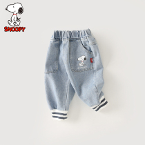 History Nubby childrens clothing boy girl jeans Summer new male baby boy Spring and autumn money Han version Pants