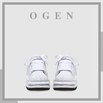 ULOVAZN Japanese dark blue velvet tail Mihara Kangyu shell head small white shoes womens dissolved leather shoes ins tide