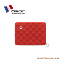 France imported OGON ONE Passport Wallet Multi - functional Creative Metal Zipper Wallet